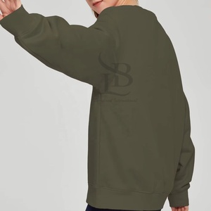 Sudadera deportiva personalizada para mujer 260gsm transpirable cómodo algodón poliéster casual cuello redondo suéteres ropa de gimnasio precio barato - Product Image 2