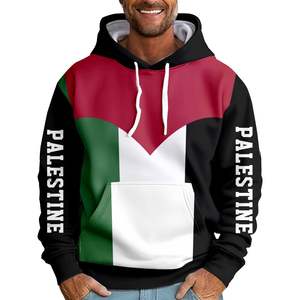 Palestine เสื้อฮู้ดปักลาย3D สำหรับฤดูหนาว, 2024คอตตอนให้ความอบอุ่นนุ่มพิเศษใส่ได้ทั้งผู้ชายและผู้หญิง - Product Image 2
