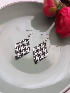 Pendientes bohemios con cuentas y diseño de turquesa, flecos en cascada, regalo de joyería único - Product Image 4