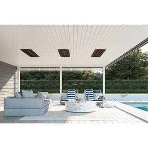 Máy sưởi điện ngoài trời hai thanh nhiệt Bromic BH0420033 6000W, sử dụng đèn tungsten công suất cao, chống nước IPX4, tương thích thông minh, 160W - Product Image 1