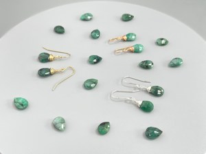 Personnalisé Nouvelle Arrivée original 925 bijoux en argent émeraude pierre boucle d'oreille simple et élégant de haute qualité boucle d'oreille à faible coût - Product Image 2