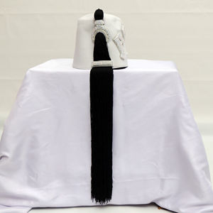 Fez <b>Hat</b> <b>White</b> with Hand Embroidery Gold Bullion Freemasons Masonic <b>Hat</b> High Quality Custom Best Sale Hot Selling Fezz - Product Image 6