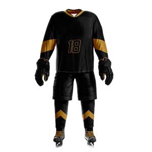 Uniforme de Hockey sobre Hielo para Hombre, Modelo Traders, Superventas, con Malla Impresa, 100% Poliéster, Logotipo Frontal Sólido, Transpirable y de Secado Rápido - Product Image 3