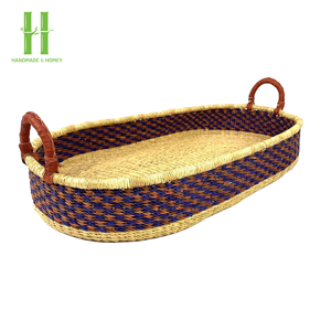 Eco Friendly Seagrass Baby Moses Basket Natural Woven Handmade Bassinet Baskets for Babies OEM Made In Vietnam - Product Image 4