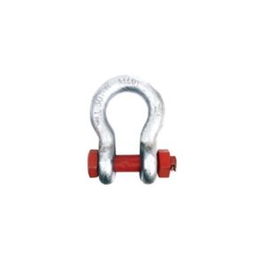 Manilles d'ancrage en alliage de type boulon en forme d'arc pour l'industrie lourde, capacité de 120 tonnes, galvanisées et peintes, axe de 546 mm de longueur - Product Image 1