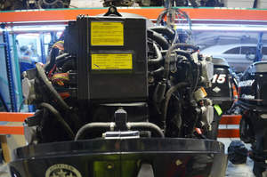 Motor Fuera de Borda Usado E-vi-nru-d-e E-TEC 2015 de 225 hp HO de 2 Tiempos con Eje de 25 Pulgadas, Grado Industrial, Soporte Personalizado OEM, 310 Horas - Product Image 4