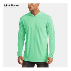 Vente en gros OEM impression personnalisée couleur unie sublimation T-shirts Sport Gym séchage rapide 100% polyester t-shirt hommes à manches longues - Product Image 2