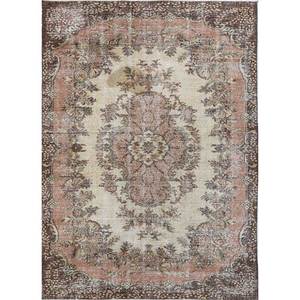 Vintage Beige <b>Brown</b> Hand Knotted <b>Wool</b> Rug for Home Use-for Living Hallway Entryway Teen's Bedroom Medallion Rectangle Puzzle - Product Image 1