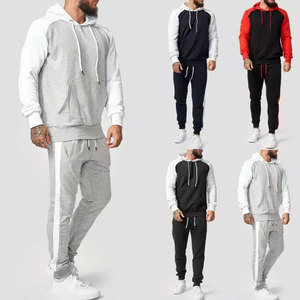 Conjunto Deportivo de 2 Piezas para Hombre, con Capucha, Casual, Liso, de Poliéster/Algodón - Product Image 3