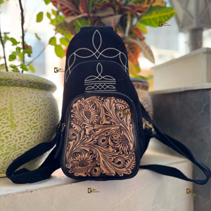 Boot Stich outil à main sculpture daim cuir étanche sac à dos mode école unisexe sacs en gros produit en vrac - Product Image 1