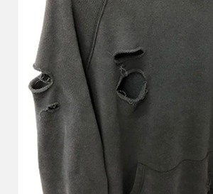 Derniers sweats à capuche thermiques Hip Hop pour hommes conçus sur mesure Vintage Stone Acid Wash avec impression numérique Style vieilli - Product Image 3