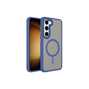 Coque de protection antichoc en silicone PC mat premium compatible MagSafe pour Samsung Galaxy S23 avec chargement sans fil - Product Image 1