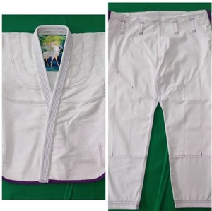 Traje DE JUDO brasileño para adultos y niños BJJ GI profesional en azul blanco negro-tamaño personalizado-100% algodón transpirable" - Product Image 1