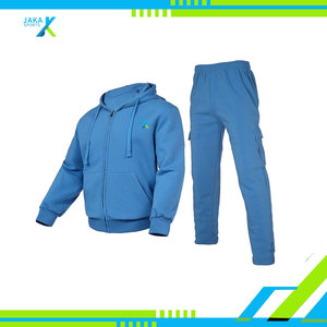 Survêtement athlétique pour hommes 2 pièces survêtement pull à capuche et pantalon de jogging tenue de sport décontractée avec poches - Product Image 2