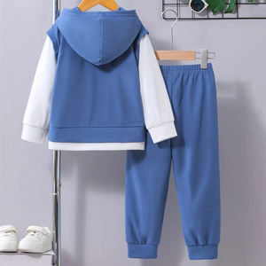 Conjunto de dos piezas con estampado de invierno unisex Traje de chándal personalizable transpirable a prueba de viento de manga larga a la moda - Product Image 2