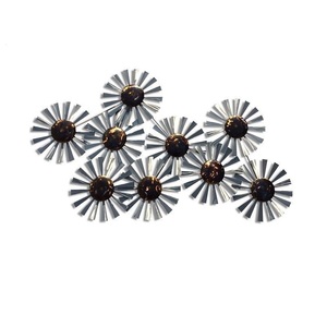 Venta al por mayor de lujo rústico artesanía de hierro 3D hogar pared decoración Metal arte flor precio barato - Product Image 3