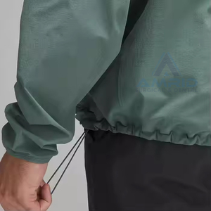 Veste zippée extérieure surdimensionnée imperméable au vent personnalisée pour hommes - Product Image 6