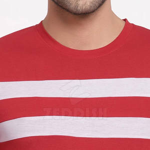 2025 camiseta antiarrugas para hombre 100% algodón ligero patrón sólido ropa Casual personalizable tejido de punto personalizado en blanco - Product Image 5