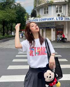 สำหรับทุกเพศ HKD Nguyen Hong hanh 89 HH89-OEM-TSHIRT-2026สำหรับเสื้อยืดสีที่มีการพิมพ์ศิลปะสมัยใหม่และชุดกระโปรงสีเบจ - Product Image 2