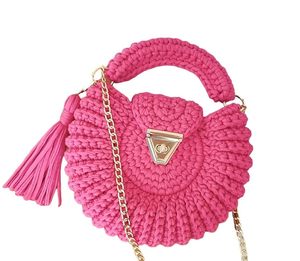 Crochet sac femmes Crochet sac fourre-tout tricoté épaule bandoulière sacs à main mignon crochet sac pour filles OEM fabriqué au Vietnam - Product Image 5