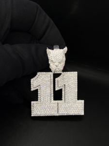 Custom Personalized Christian Alloy Bling Iced CZ Diamond Pendant - Product Image 2