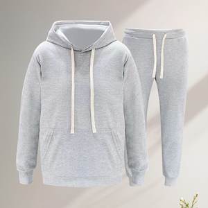 Big and <b>Tall</b> Tracksuit for <b>Men</b> 2 Pieces Fleece Hooded Outfit Casual Sweatsuit Set <b>Jogger</b> Suit Outdoor Sportswear - Product Image 1