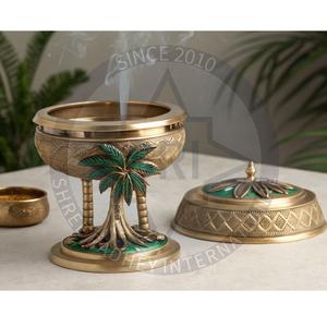 Brûleur d'encens en laiton disponible en 6 styles différents Encensoir décoratif Bon parfum Diffuseur de parfum Brûleur d'encens portable - Product Image 4