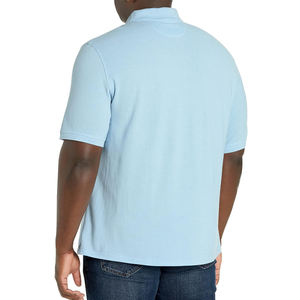 เสื้อโปโลผู้ชายแขนสั้นผ้านุ่มระบายอากาศได้ดี, เสื้อโปโลลำลองผ้าฝ้ายพลัสไซส์แห้งพอดีตัว - Product Image 3