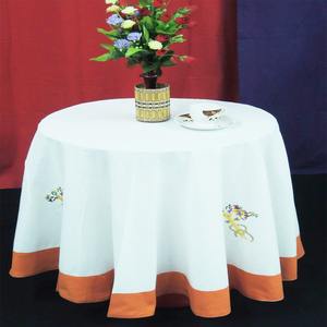 100% Cotton <b>Table</b> <b>Cloth</b> Embroidered Home Decor Fancy Checks Striped Customized Design Linen Woven Wholesale Manufacturing - Product Image 3