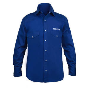 Camisa de seguridad de soldadura Camisa de trabajo de algodón resistente al fuego para hombres 100% algodón FR Camisa de soldadura - Product Image 1