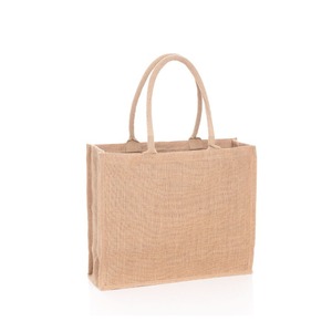 Factory Direct 100% Jute <b>Tote</b> <b>Shopping</b> <b>Bag</b> High Quality Custom Logo Pattern Handle Groceries Carrier Natural Color New Design - Product Image 1