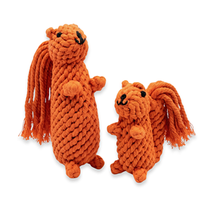 Oliver el Ardilla, Juguete Ecológico para Mascotas, Juguete de Cuerda de Felpa Interactivo Clásico y Moderno para Perros y Gatos, Embalaje de Cartón, Múltiples Estilos - Product Image 1