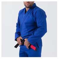 Conjunto de Kimono para Jiu Jitsu Brasileño con Logotipo Personalizado, Transpirable, Impresión en Serigrafía, Traje de Lucha de Algodón Ligero para Entrenamiento