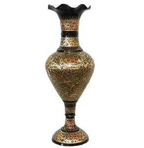 Florero decorativo moderno de Metal de latón más vendido para decoraciones de bodas y jardines florero de latón de diseño clásico - Product Image 4