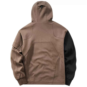 สินค้า2025เสื้อมีฮู้ดแขนยาวทรงหลวมแนวสตรีทแขนยาวสำหรับผู้ชายฤดูใบไม้ร่วงฤดูหนาวเสื้อลำลองสีทึบเสื้อฮู้ดกันหนาวสำหรับทุกเพศ - Product Image 5