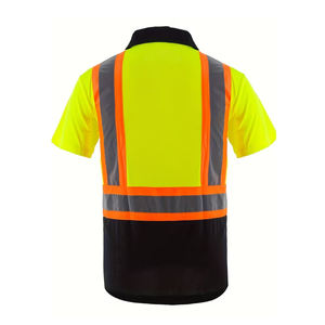 Camiseta Polo de Seguridad de Trabajo Reflectante de Secado Rápido al por Mayor, Camiseta Polo de Seguridad de Alta Visibilidad - Product Image 6