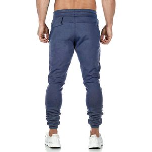 Pantalons de survêtement pour hommes en coton sur mesure, respirants, logo brodé, style décontracté, tissu, jambe droite, vente en gros, pantalons élastiques - Product Image 2