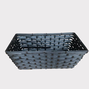 Venta al por mayor de fábrica, cesta de almacenamiento de bambú con asas, regalo de Navidad, bandeja de mimbre para el hogar, cocina, uso artesanal en caja para bebé - Product Image 4