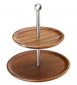 Support à gâteau en métal classique et élégant, support à gâteau en métal à un étage, qualité supérieure, fait à la main, support à gâteau décoratif - Product Image 3