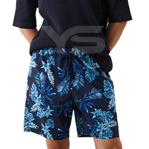 Pantalones cortos de sublimación de poliéster 100% con cierre de cordón estilo informal transpirable frente logotipo personalizado corto - Product Image 5