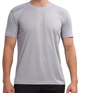 Camiseta OEM de gimnasio para hombre, Camiseta ajustada de algodón y poliéster ajustada para entrenamiento con diseño personalizado, material de algodón 100% - Product Image 5