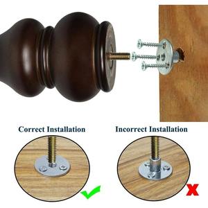 Pieds de meubles modernes en bois de caoutchouc 12.5/15/20cm de hauteur canapé Table basse meuble TV remplacement salon chambre Vietnam - Product Image 3