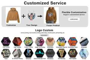 เสื้อมีฮู้ดแบบสวมศีรษะสำหรับผู้ชายโอเวอร์ไซส์ผ้าฝ้ายเทอร์รี่ทำจากผ้าฝ้าย100% ออกแบบได้ตามต้องการ - Product Image 4