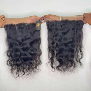 Paquetes de cabello humano rizado sin procesar indio de visón de Grado Superior 11A 12A y cierre frontal de encaje HD 5x5 13x4 suizo HD - Product Image 2