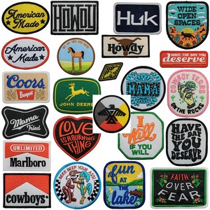 Jianxing Overlock Sticker Cross-Border English Letter Embroidery Patch for Hat Clothing Bag Decorations Computer Embroidery - Product Image 1