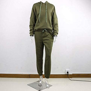 High Quality Streetwear Sweatpants <b>Hoodie</b> Two Piece Activewear Sets for Women High Waisted Sports <b>Running</b> Tracksuit - Product Image 2