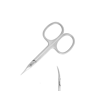 Hot Sales Dry-Skin Cutting Cuticle Scissors Cuticle Scissors Russian-Style Extra Sharp Cutting Curved Blade 3.5" with Pouch - Product Image 3