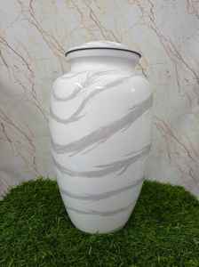 Urnas humanas de la mejor calidad, hermosa urna de cremación blanca para adultos para cenizas humanas, urna de cremación hecha a mano, olla a la venta - Product Image 4