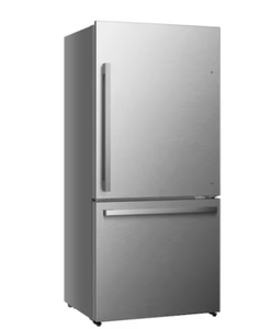 Réfrigérateur à congélateur bas de gamme de 17,2 pi³ résistant aux traces de doigts, 32 pouces de large, en acier inoxydable, pour camping-car, usage domestique et hôtelier - Product Image 1