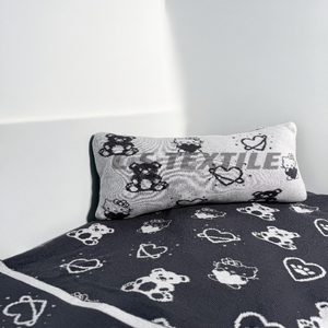 ชุดเครื่องนอนผ้าฝ้ายออร์แกนิค100% ผ้าถักลายการ์ตูนผ้าห่มเด็กอ่อนสำหรับตกแต่งบ้านห้องนอนการเดินทาง - Product Image 1